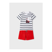 Mayoral Boys T-shirt and Red Shorts Set
